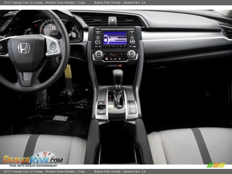 2017 Honda Civic LX Sedan Modern Steel Metallic / Gray Photo #12