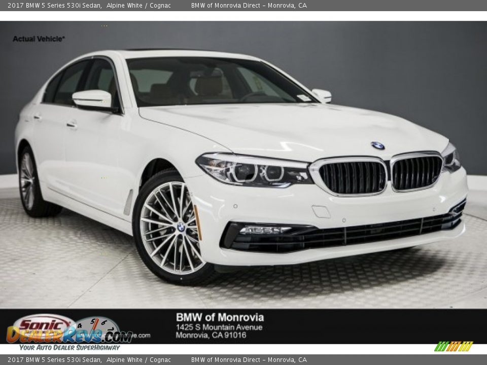 2017 BMW 5 Series 530i Sedan Alpine White / Cognac Photo #1
