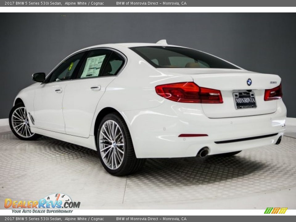 2017 BMW 5 Series 530i Sedan Alpine White / Cognac Photo #3