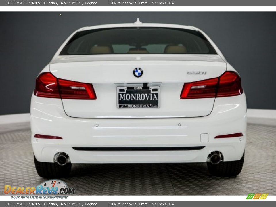 2017 BMW 5 Series 530i Sedan Alpine White / Cognac Photo #4