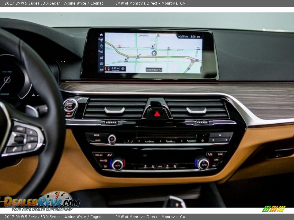 2017 BMW 5 Series 530i Sedan Alpine White / Cognac Photo #6
