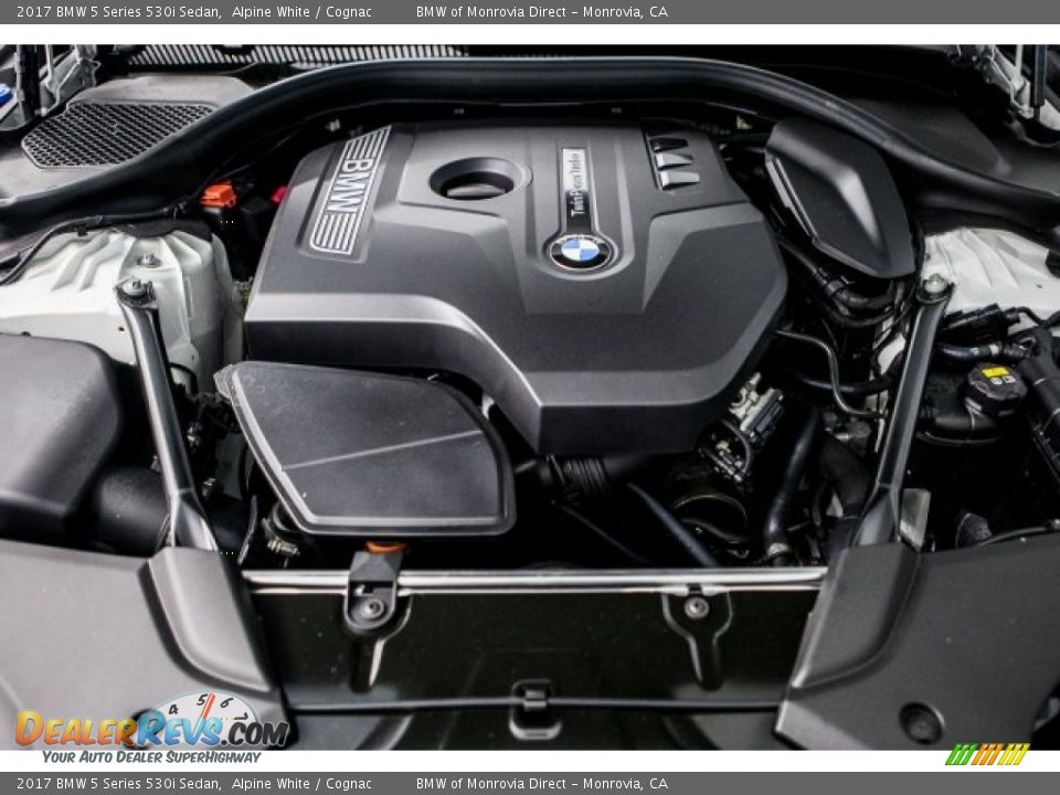2017 BMW 5 Series 530i Sedan Alpine White / Cognac Photo #8