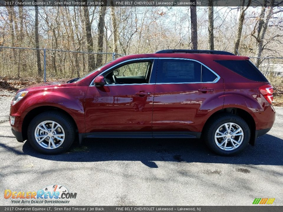 2017 Chevrolet Equinox LT Siren Red Tintcoat / Jet Black Photo #3