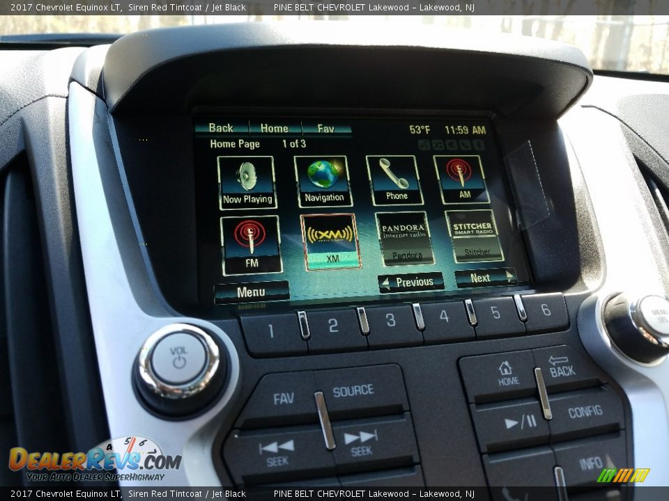 2017 Chevrolet Equinox LT Siren Red Tintcoat / Jet Black Photo #10