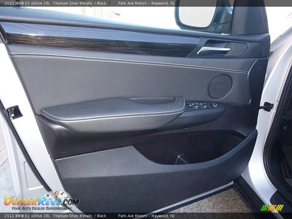2012 BMW X3 xDrive 28i Titanium Silver Metallic / Black Photo #9