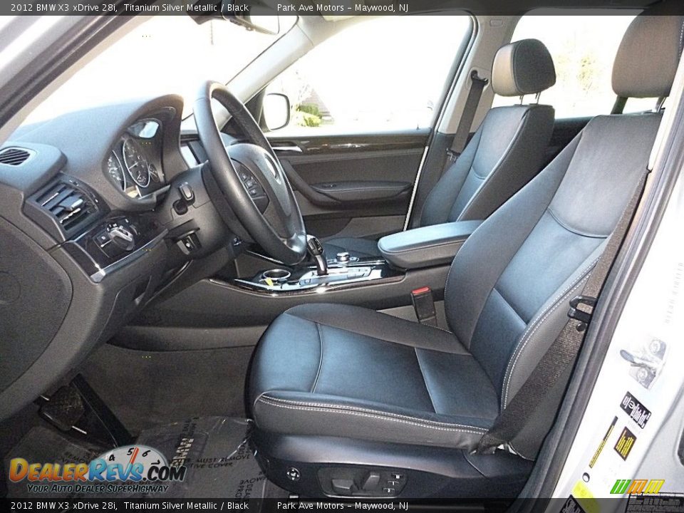 2012 BMW X3 xDrive 28i Titanium Silver Metallic / Black Photo #12