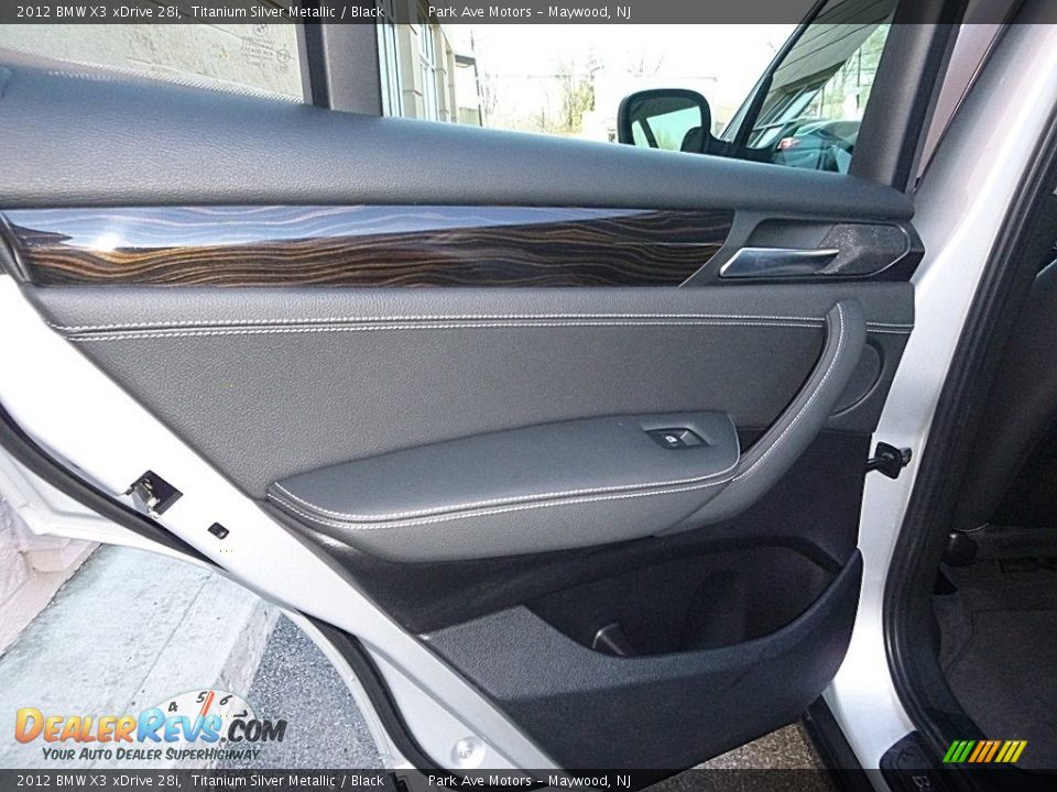 2012 BMW X3 xDrive 28i Titanium Silver Metallic / Black Photo #13