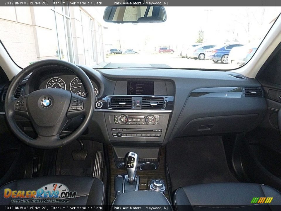 2012 BMW X3 xDrive 28i Titanium Silver Metallic / Black Photo #28