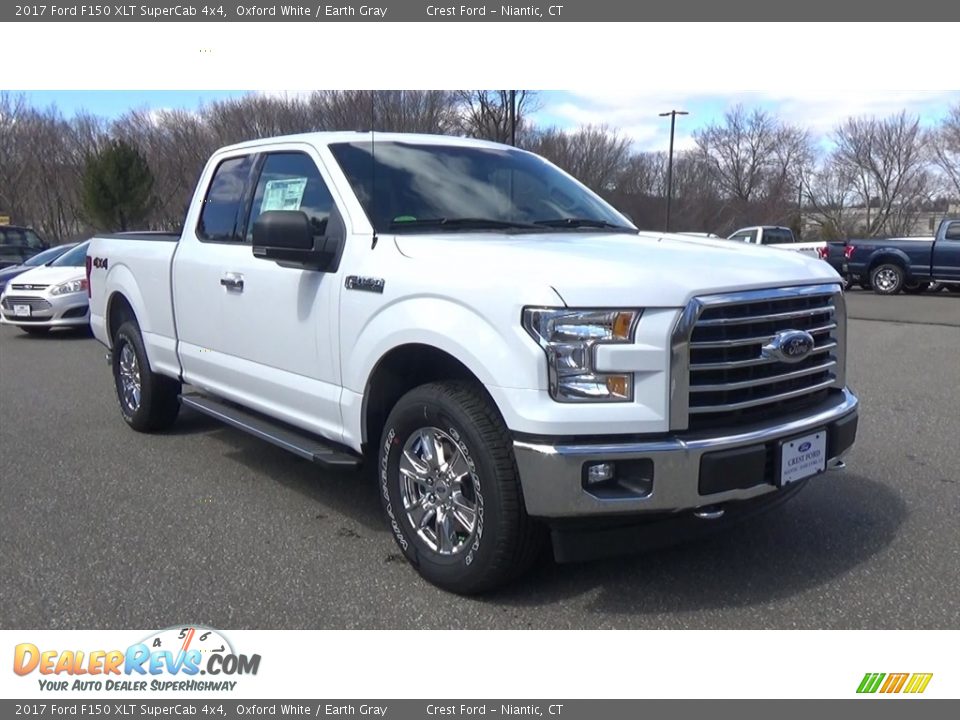 2017 Ford F150 XLT SuperCab 4x4 Oxford White / Earth Gray Photo #1