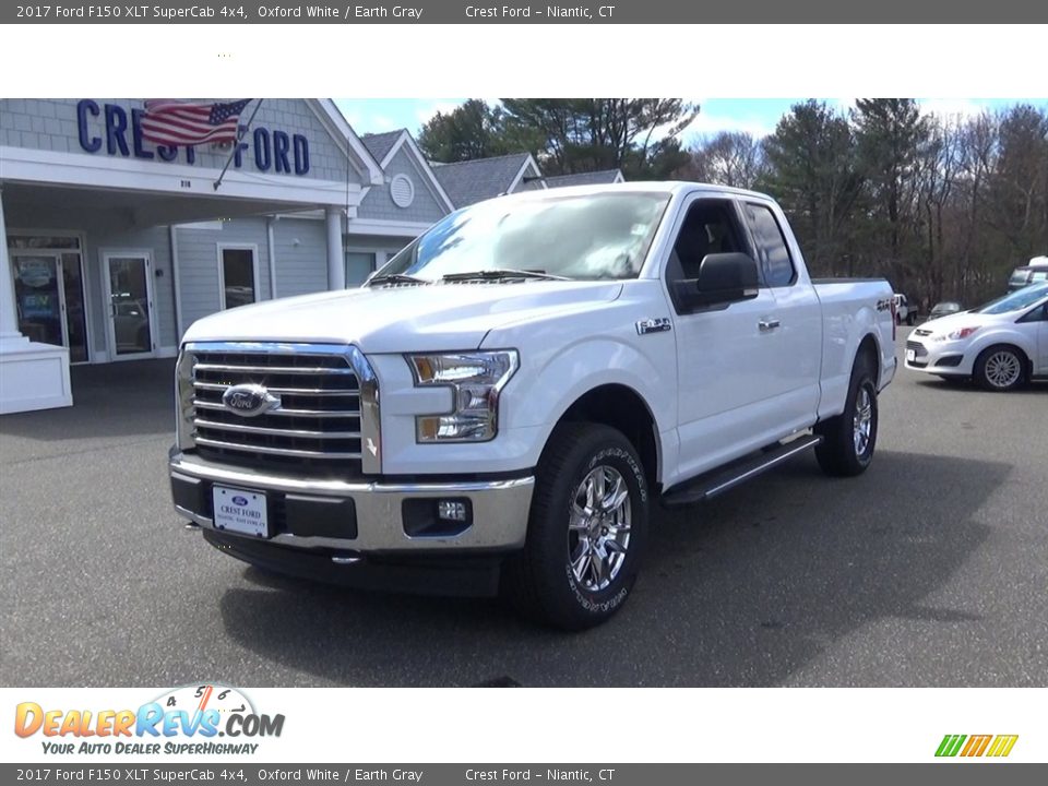 2017 Ford F150 XLT SuperCab 4x4 Oxford White / Earth Gray Photo #3