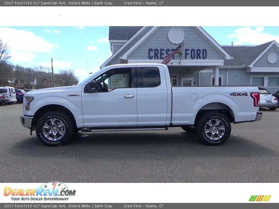 2017 Ford F150 XLT SuperCab 4x4 Oxford White / Earth Gray Photo #4