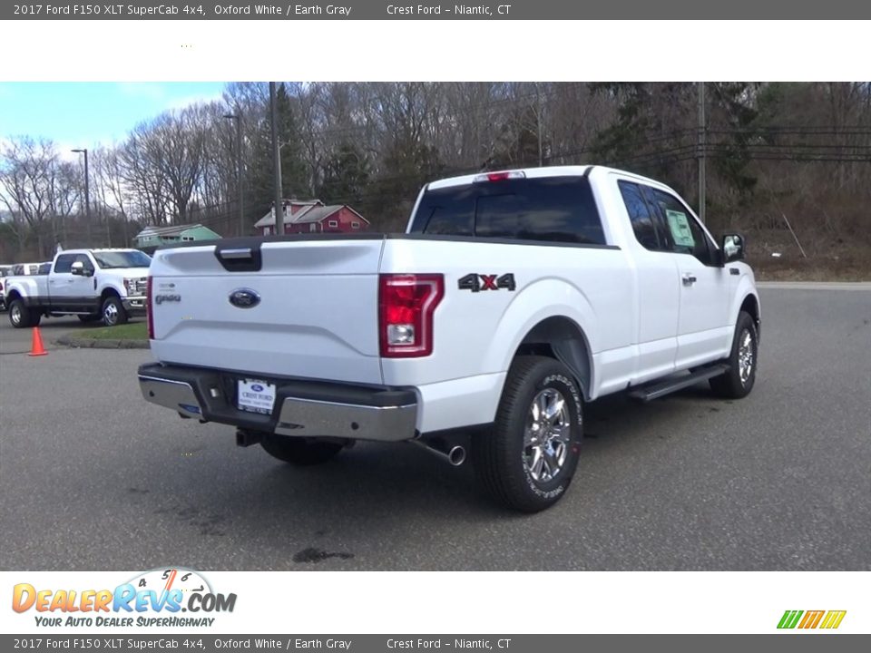 2017 Ford F150 XLT SuperCab 4x4 Oxford White / Earth Gray Photo #7