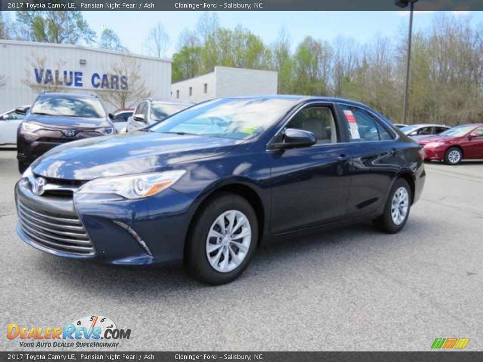 2017 Toyota Camry LE Parisian Night Pearl / Ash Photo #3
