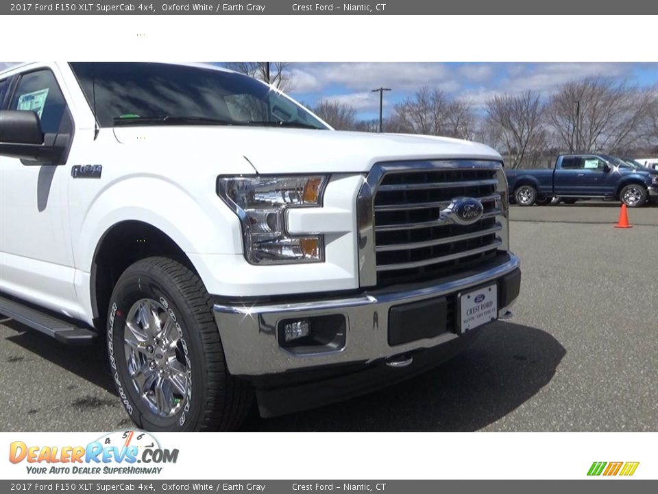 2017 Ford F150 XLT SuperCab 4x4 Oxford White / Earth Gray Photo #27