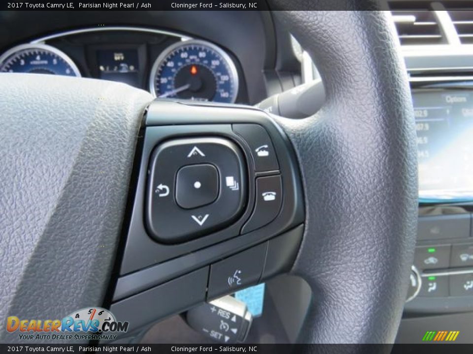 2017 Toyota Camry LE Parisian Night Pearl / Ash Photo #13