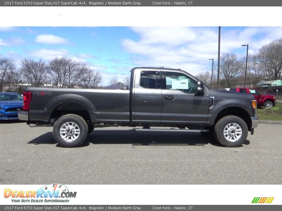 2017 Ford F250 Super Duty XLT SuperCab 4x4 Magnetic / Medium Earth Gray Photo #8