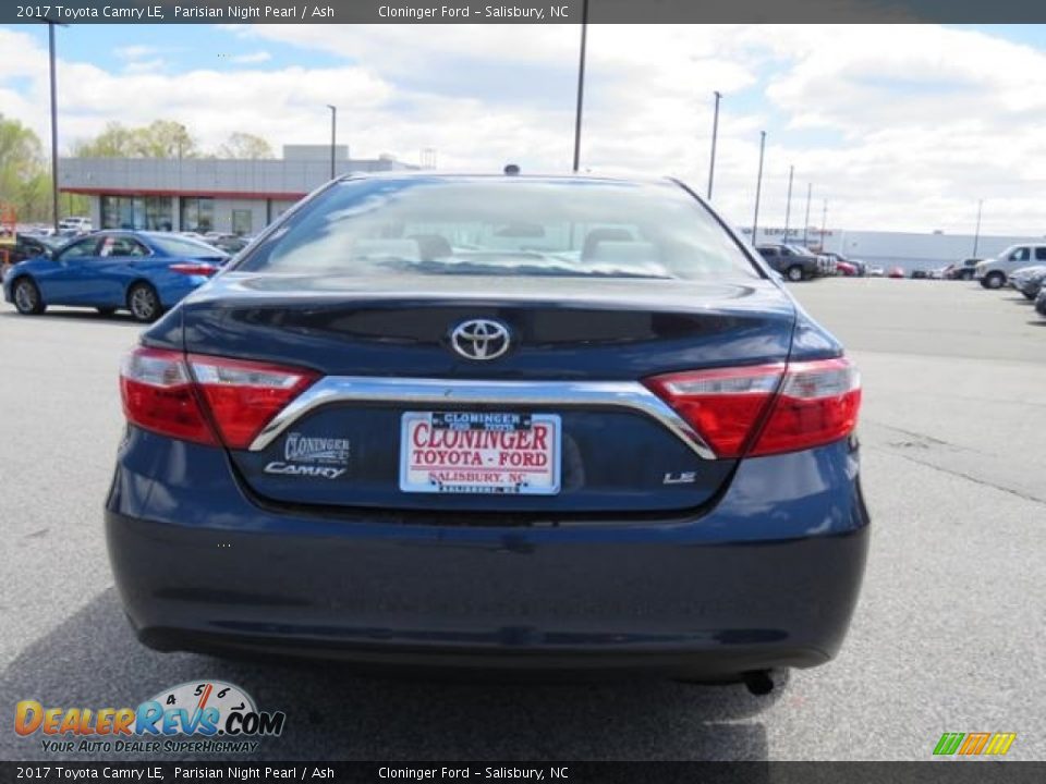 2017 Toyota Camry LE Parisian Night Pearl / Ash Photo #23
