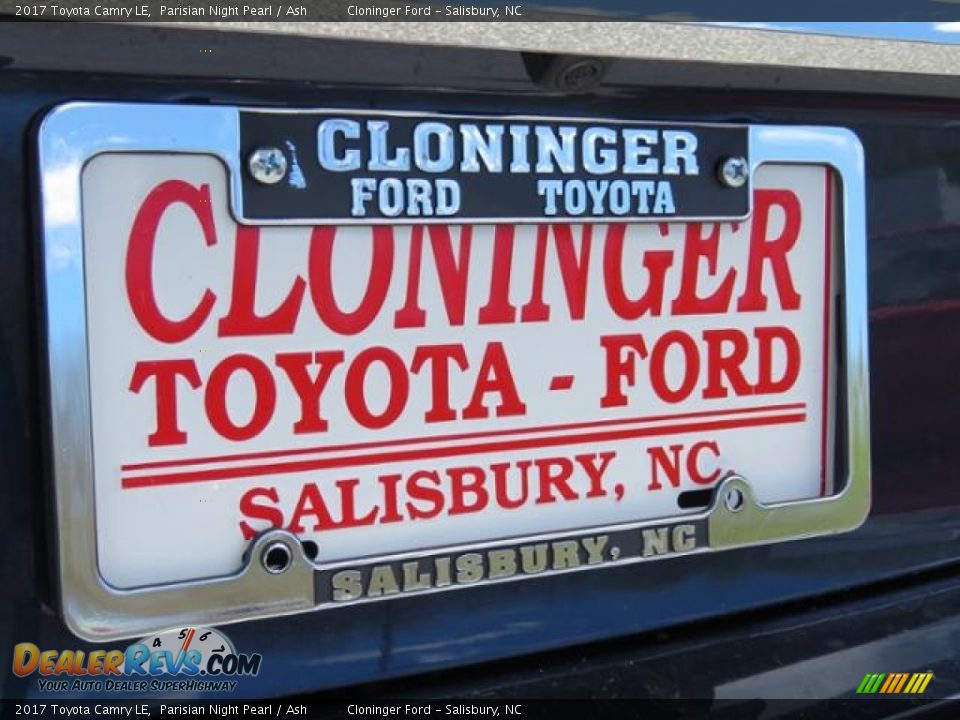 2017 Toyota Camry LE Parisian Night Pearl / Ash Photo #25