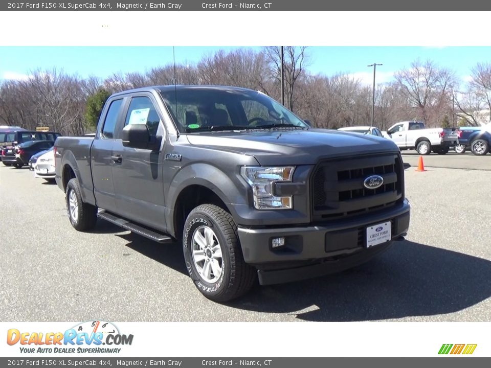 2017 Ford F150 XL SuperCab 4x4 Magnetic / Earth Gray Photo #1