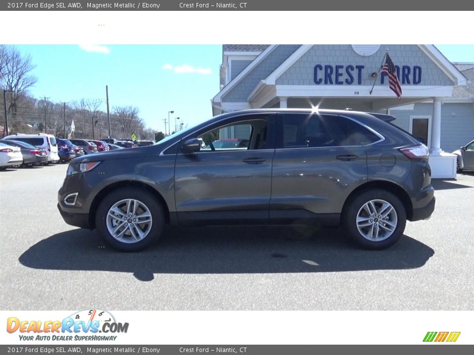 2017 Ford Edge SEL AWD Magnetic Metallic / Ebony Photo #4