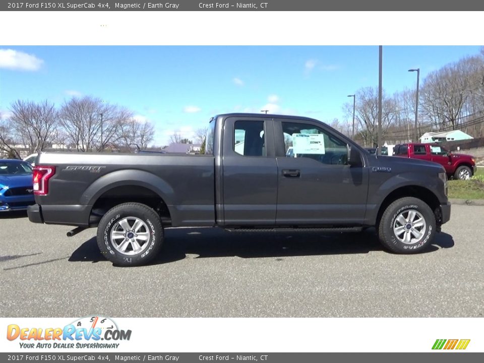 2017 Ford F150 XL SuperCab 4x4 Magnetic / Earth Gray Photo #8