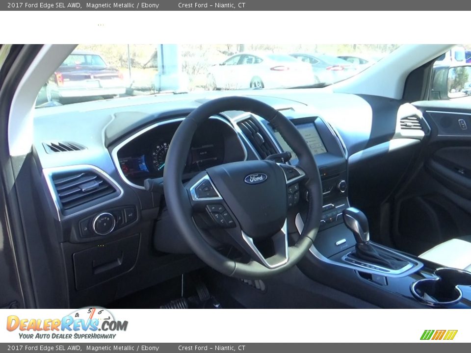 2017 Ford Edge SEL AWD Magnetic Metallic / Ebony Photo #11