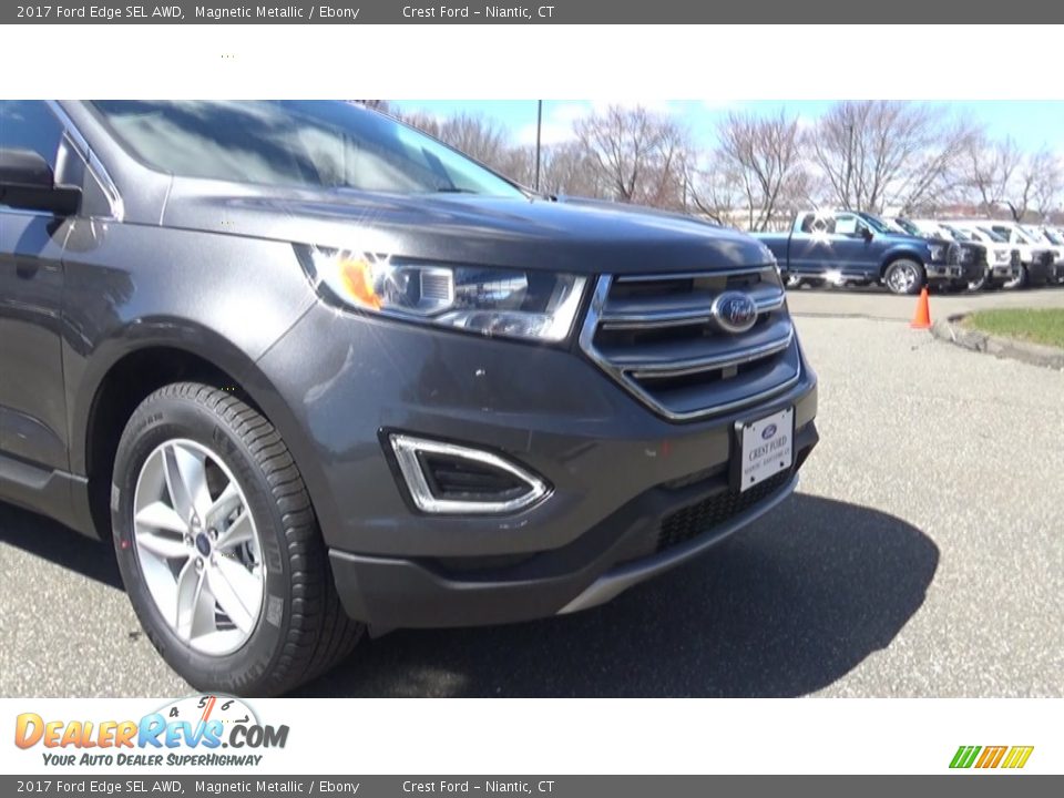 2017 Ford Edge SEL AWD Magnetic Metallic / Ebony Photo #28