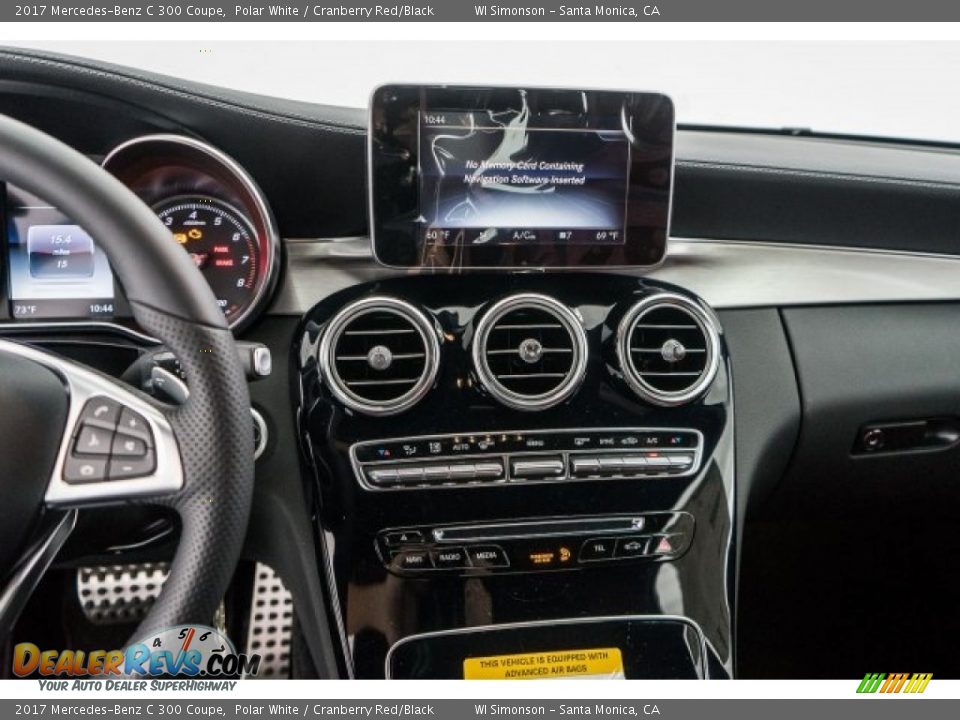 2017 Mercedes-Benz C 300 Coupe Polar White / Cranberry Red/Black Photo #8