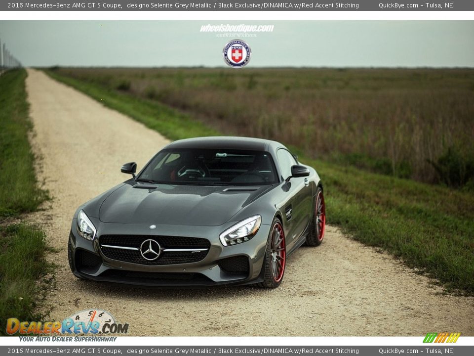 2016 Mercedes-Benz AMG GT S Coupe designo Selenite Grey Metallic / Black Exclusive/DINAMICA w/Red Accent Stitching Photo #1