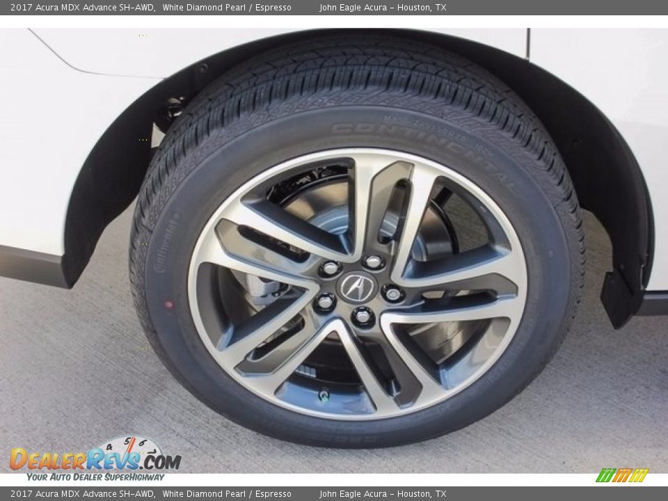 2017 Acura MDX Advance SH-AWD White Diamond Pearl / Espresso Photo #12