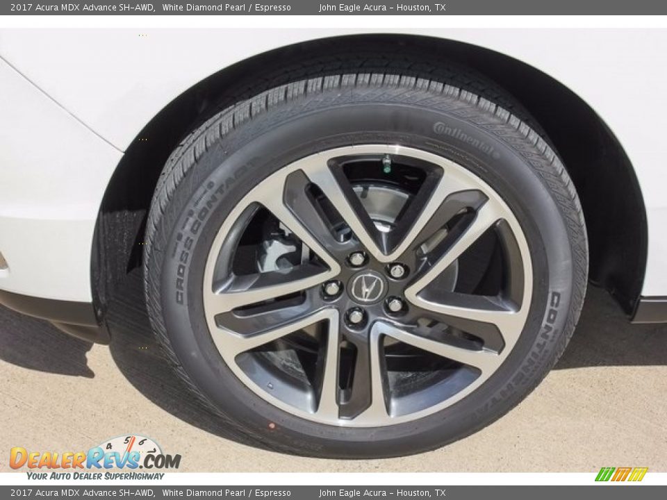 2017 Acura MDX Advance SH-AWD White Diamond Pearl / Espresso Photo #14