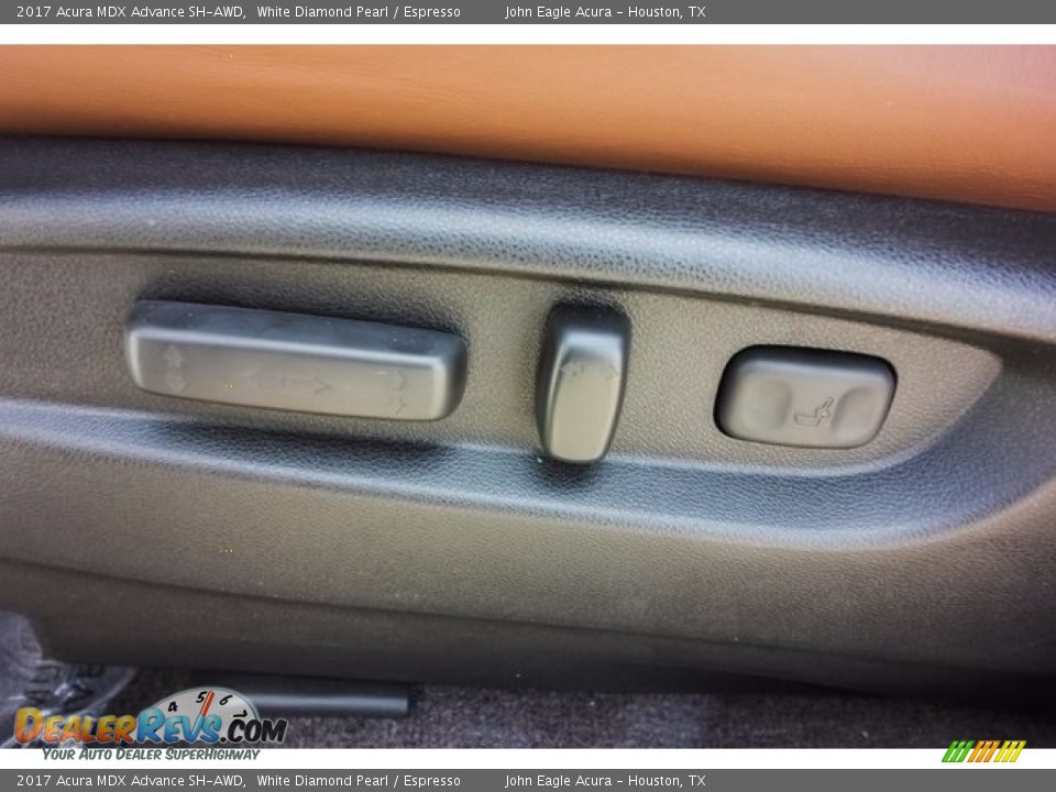 2017 Acura MDX Advance SH-AWD White Diamond Pearl / Espresso Photo #16