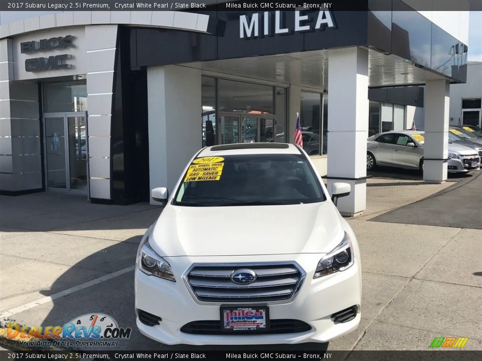 2017 Subaru Legacy 2.5i Premium Crystal White Pearl / Slate Black Photo #1