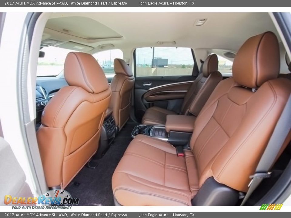 2017 Acura MDX Advance SH-AWD White Diamond Pearl / Espresso Photo #20