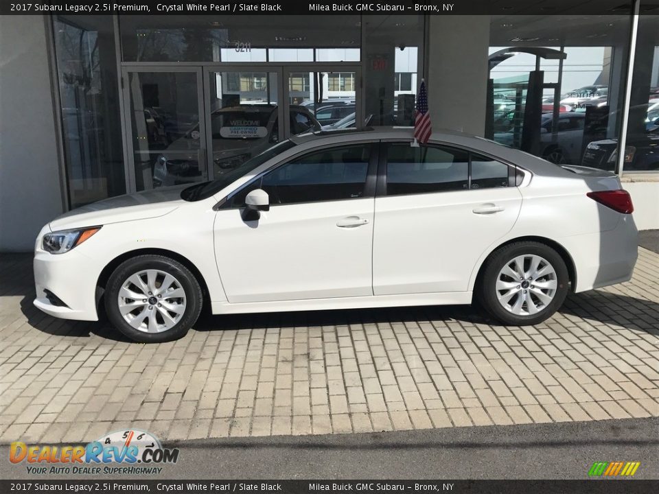 2017 Subaru Legacy 2.5i Premium Crystal White Pearl / Slate Black Photo #2