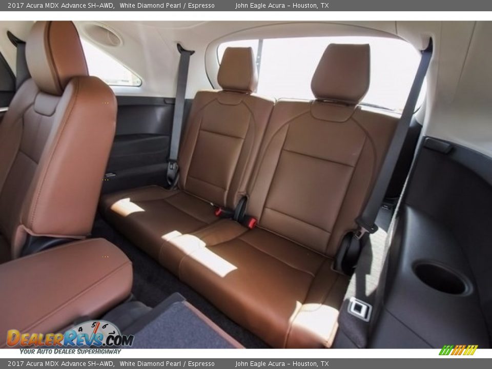 2017 Acura MDX Advance SH-AWD White Diamond Pearl / Espresso Photo #21