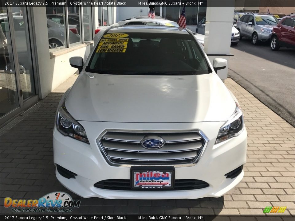 2017 Subaru Legacy 2.5i Premium Crystal White Pearl / Slate Black Photo #3