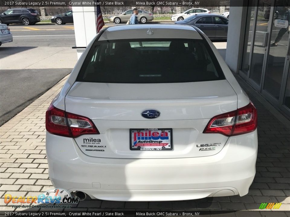 2017 Subaru Legacy 2.5i Premium Crystal White Pearl / Slate Black Photo #4