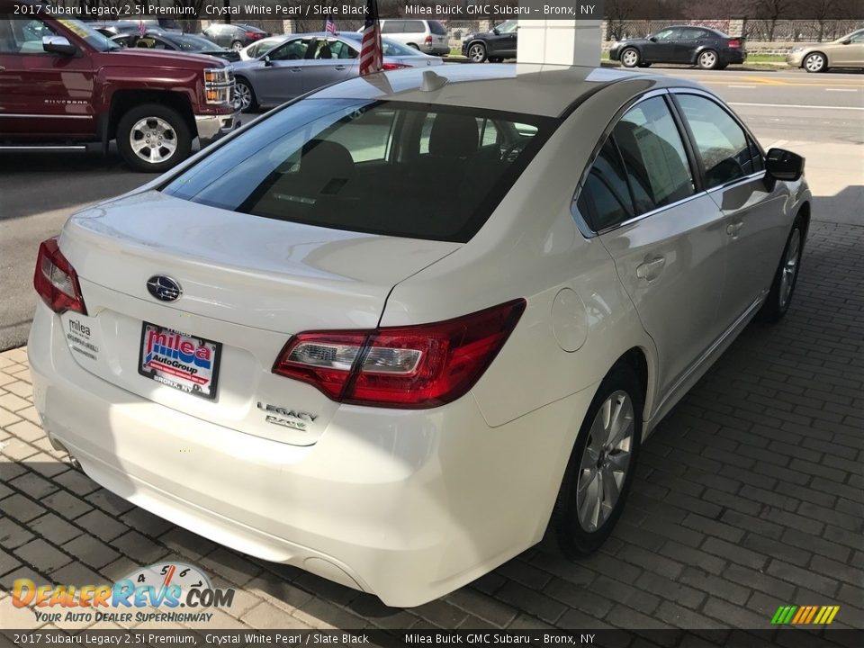 2017 Subaru Legacy 2.5i Premium Crystal White Pearl / Slate Black Photo #5