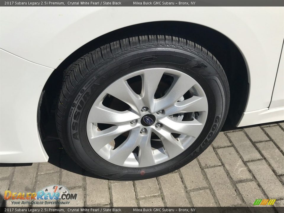 2017 Subaru Legacy 2.5i Premium Crystal White Pearl / Slate Black Photo #6