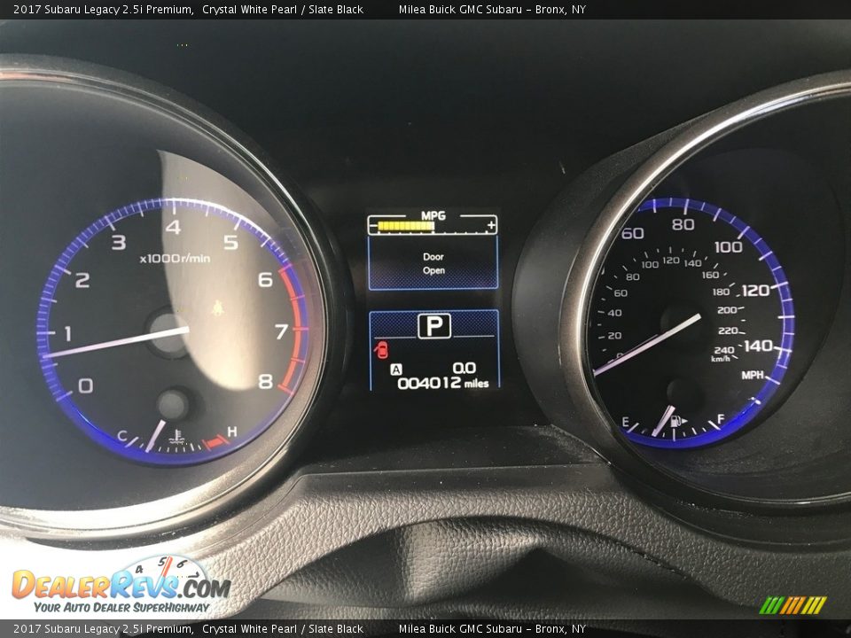 2017 Subaru Legacy 2.5i Premium Crystal White Pearl / Slate Black Photo #8