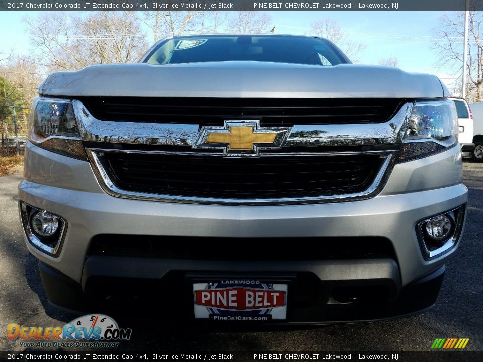 2017 Chevrolet Colorado LT Extended Cab 4x4 Silver Ice Metallic / Jet Black Photo #2