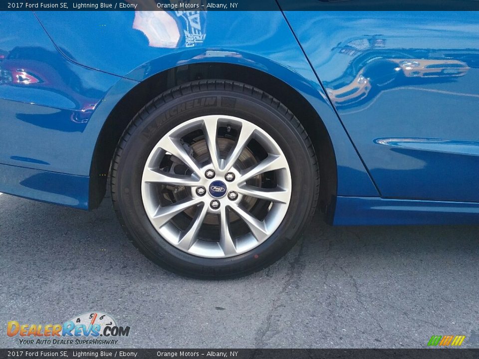 2017 Ford Fusion SE Lightning Blue / Ebony Photo #7