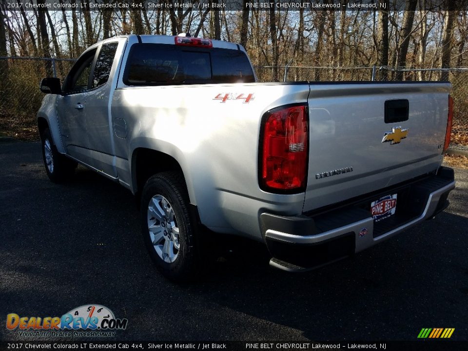 2017 Chevrolet Colorado LT Extended Cab 4x4 Silver Ice Metallic / Jet Black Photo #4