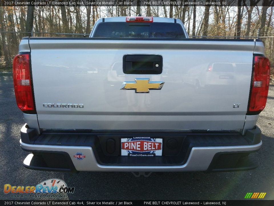 2017 Chevrolet Colorado LT Extended Cab 4x4 Silver Ice Metallic / Jet Black Photo #5