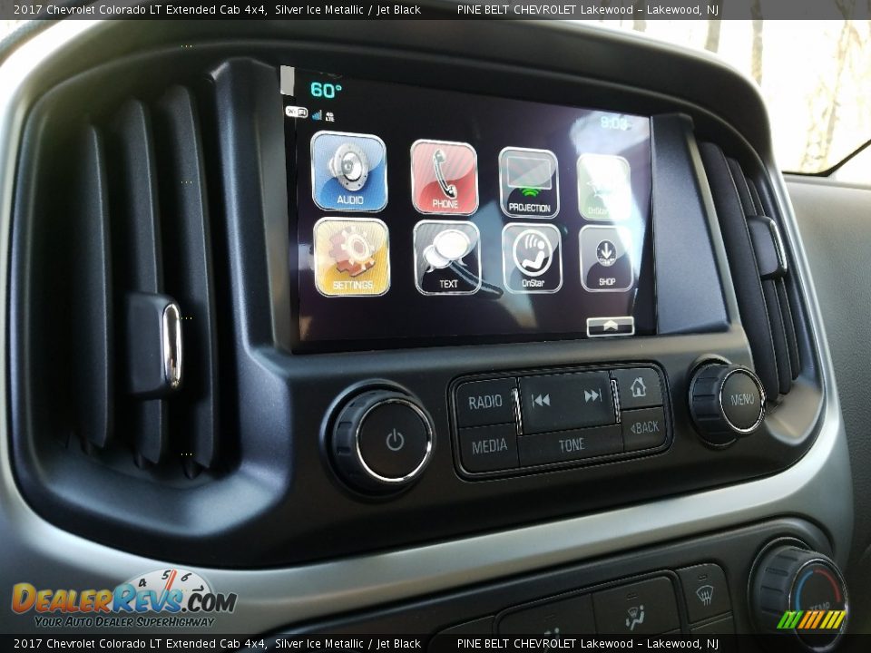 2017 Chevrolet Colorado LT Extended Cab 4x4 Silver Ice Metallic / Jet Black Photo #10