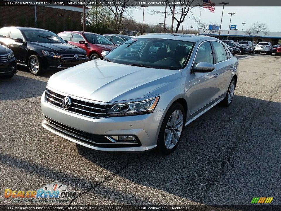 2017 Volkswagen Passat SE Sedan Reflex Silver Metallic / Titan Black Photo #1