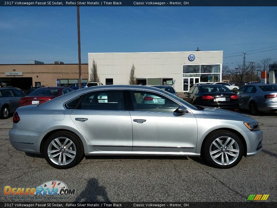 2017 Volkswagen Passat SE Sedan Reflex Silver Metallic / Titan Black Photo #3