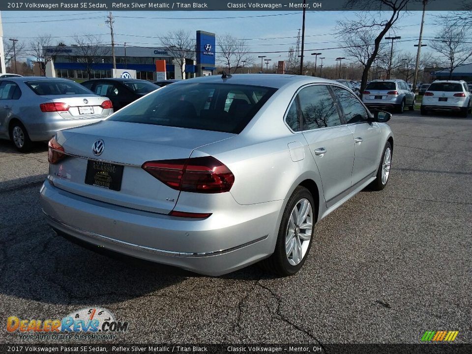 2017 Volkswagen Passat SE Sedan Reflex Silver Metallic / Titan Black Photo #4