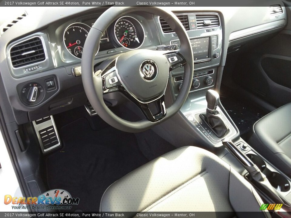 2017 Volkswagen Golf Alltrack SE 4Motion Pure White / Titan Black Photo #5